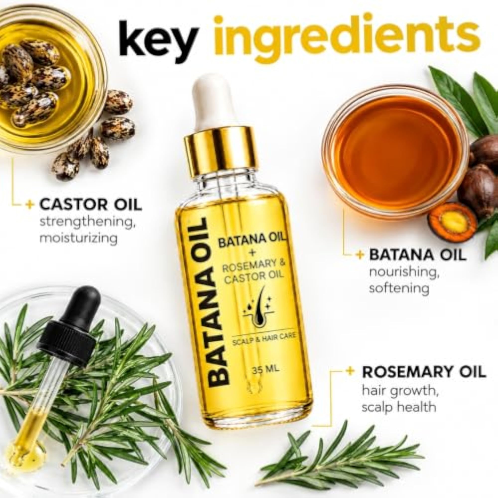 Batana Oil for Hair Growth 100ml, Organic & Raw